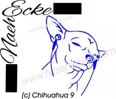 Aufkleber Chihuahua 09