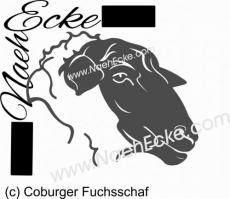 Aufkleber Coburger Fuchsschaf 