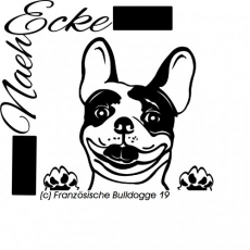 Aufkleber Französische Bulldogge 19 