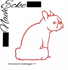 Aufkleber Französische Bulldogge 09-1