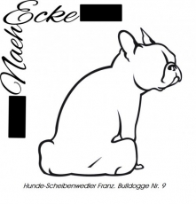 Aufkleber Hunde-Scheibenwischerwedler Französische Bulldogge 9 