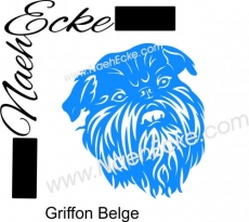 Aufkleber Griffon Belge / Belgischer Griffon 