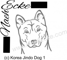 Aufkleber Korea Jindo Dog 