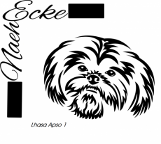 Aufkleber Lhasa Apso 1 