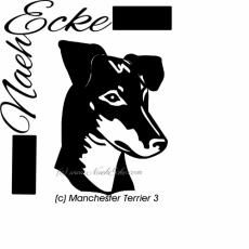 Aufkleber Manchester Terrier 3 