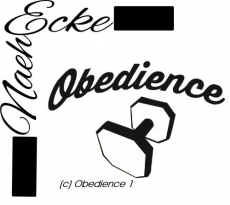 Aufkleber Obedience 1