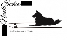 Aufkleber Collie / Obedience 3