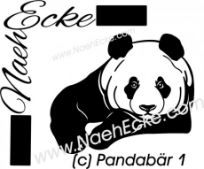 Aufkleber Pandabär 1 