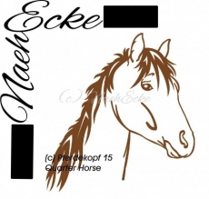 Aufkleber Pferdekopf 15 Quarter Horse 