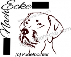 Aufkleber Pudelpointer 