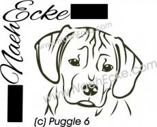 Aufkleber Puggle 6 