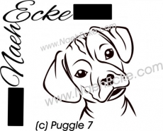 Aufkleber Puggle 7 