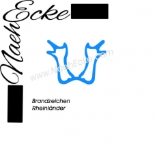Aufkleber Brandzeichen Rheinländer