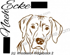 Aufkleber Rhodesian Ridgeback 02