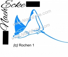 Aufkleber Rochen 1 / Manta 