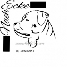 Aufkleber Rottweiler 03