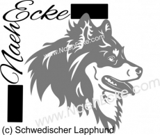 Aufkleber Schwedischer Lapphund 