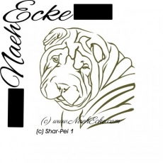 Aufkleber Shar-Pei 1