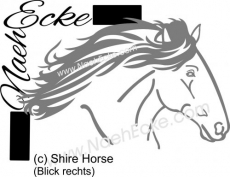 Sticker Shire Horse 
