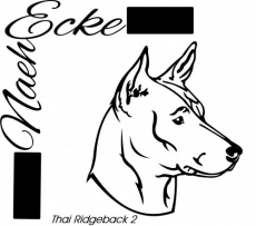 Aufkleber Thai Ridgeback 2 