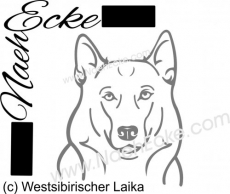 Aufkleber Westsibirischer Laika 