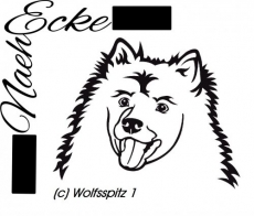 Aufkleber Wolfsspitz 1 