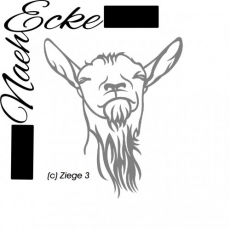 Aufkleber Ziege 03