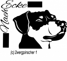 Aufkleber Zwergpinscher 1 