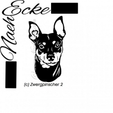 Aufkleber Zwergpinscher 2 