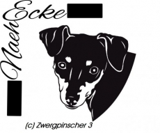 Aufkleber Zwergpinscher 3 