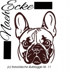 Aufkleber Französische Bulldogge 11 