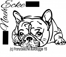 Aufkleber Französische Bulldogge 15 