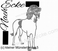 Aufkleber kleiner Münsterländer 5