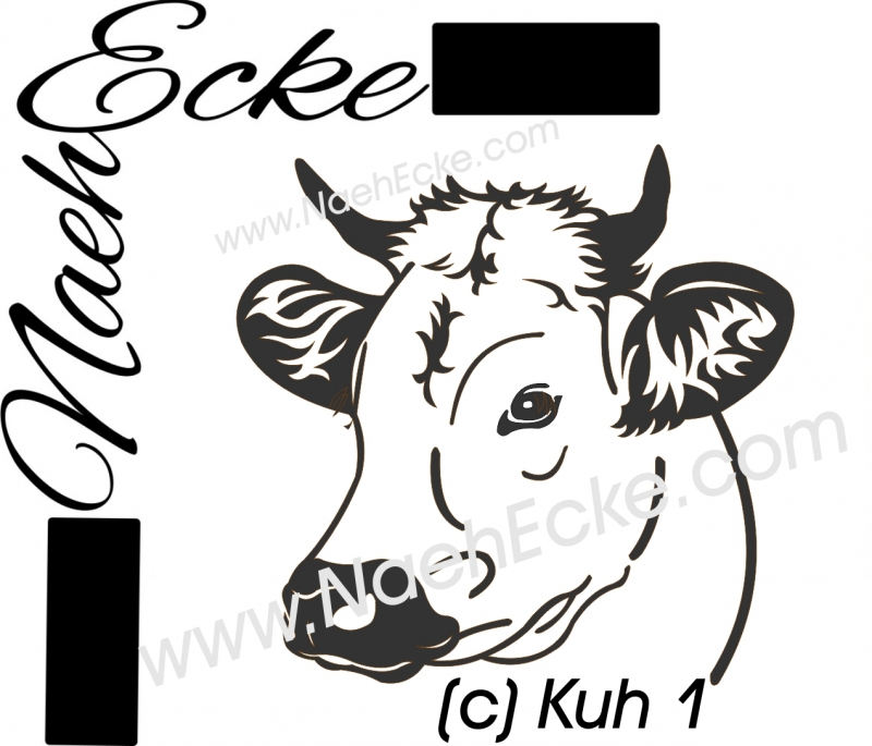 Aufkleber Kuh 01 - Paw-Sticker