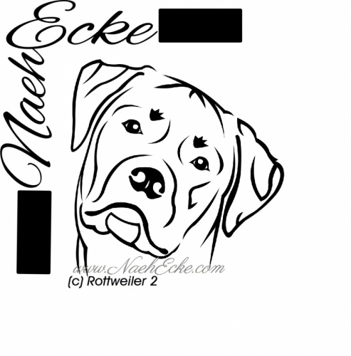 Aufkleber Rottweiler 2 - Paw-Sticker