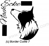 Aufkleber Border Collie 07