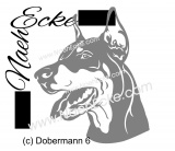 Aufkleber Dobermann 6