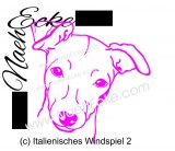 Aufkleber Italienisches Windspiel 2