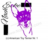 Aufkleber American Toy Terrier 1