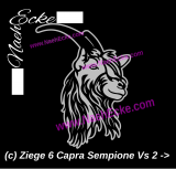 Aufkleber Ziege 06 Capra Sempione