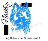 Aufkleber Altdeutscher Schäferhund 1