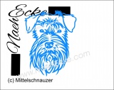 Aufkleber Mittelschnauzer