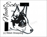 Sticker Welsh Sheepdog