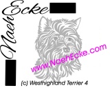 Aufkleber West Highland Terrier 4