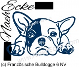 Aufkleber Französische Bulldogge 06