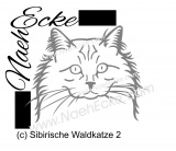 Aufkleber Sibirische Waldkatze 2