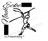 Aufkleber Freeclimbing 1