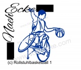 Aufkleber Rollstuhlbasketball 1