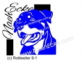 Aufkleber Rottweiler 9-1