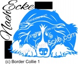 Aufkleber Border Collie 01